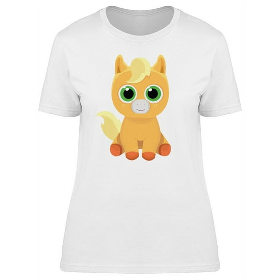 Cute Yellow Pony T-Shirt Women -Image by Shutterstock, Female Large