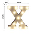 thumbnail image 2 of Kehuo Light Up Letters , LED Letters Lights Sign 26 Alphabet Big Lights Letter for Party Birthday Bar Battery Powered Christmas Decor Letter Lights (Warm White), Must Have Household Items, 2 of 3