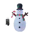 thumbnail image 2 of Christmas Inflatables Christmas Inflatable Snowman Large Rotating Colorful Lights Blow up Snowman Outdoor Decoration for Yard, 2 of 8