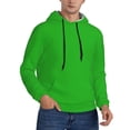 thumbnail image 2 of Fotbe Men's Hoodie with Green Pattern - Kangaroo Pocket Pullover Hooded Sweatshirt, Perfect for Daily Wear, Travel, and Home-Small, 2 of 7