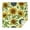 Yellow Sunflower Seed, variant on Green Leaf Sunflower Pattern Square Tablecloth,Waterproof Square Table Cover,Wipeable Spillproof Washable Table Cover for Home Kitchen Party Decor 42"X42"(107x107cm)