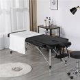 thumbnail image 2 of Topeakmart 3-Fold Adjustable Portable Massage Table with Backrest/Headrest/Armrest/Hand Pallet Black, 2 of 8