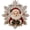 F, variant on Christmas Pearl Diamond Art Painting Suncatcher Kit,Christmas DIY Craft Pre-Assembled Metal Chain,Acrylic Round Board with Lace Edge,3D Mixed-Sized Pearl Beads Craft for Window Wall Decor