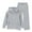 Grey, variant on YunPes Girls Zip Up Sweatshirt Pants Set 2-Piece Long Sleeve Hoodie Track Pants Outfits Winter Casual Trendy&nbsp;Athletic Sweatsuit