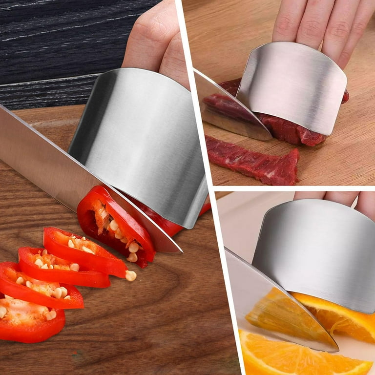 4PCS/Set Stainless Steel Finger Protector Cutting Vegetables