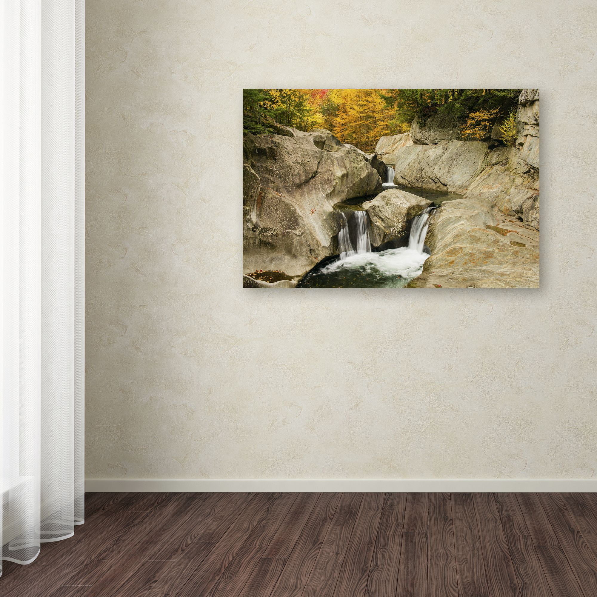 Trademark Fine Art "Fall at the Falls" Canvas Art by Michael Blanchette Photography