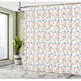 thumbnail image 4 of Ambesonne Spring Shower Curtain, Scandinavian Meadow Flowers, 69"Wx75"L, White and Multicolor, 4 of 4