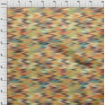thumbnail image 3 of oneOone Cotton Poplin Dark Peach Orange Fabric Chevron Ikat Sewing Material Print Fabric By The Yard 56 Inch Wide, 3 of 4