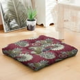 thumbnail image 5 of Boho Meditation Cushion, Square Floor Pillow with Paisley Motif, Yoga Pillow for Bedroom or Studio 22 x 22, 5 of 7