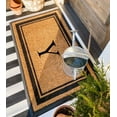thumbnail image 5 of A1HC Natural Rubber & Coir Flocked Doormat, 30x48, Monogrammed Door Mat For Front Door, Anti-Shed Treated Durable Mats for Entrance, 5 of 7