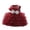 Red, variant on Fozruso Girls A Line Dress Elegant Girls Gown Party Dress For And Birthday Celebrations With Puffed Sleeves And Sparkling Perfect For Photoshoots And Festive Events Sizes 2-3 Years