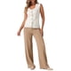 thumbnail image 2 of Chaleco sin mangas de cuello cuadrado para mujer INSPIRE CHIC, con botones, casual, talla XS, color blanco, 2 of 6