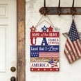 thumbnail image 5 of SLYNSHome 4th of July Hanging Door Sign 250th Anniversary Wooden Decor Farmhouse Patriotic Decor Independence Memorial Day Wall Door Rustic Plaque for Porch Outdoor, 5 of 6
