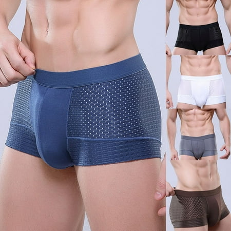 New Men Cotton Underwear Boxer Briefs Shorts Bulge Pouch Underpants (Best Quality Mens Underwear)