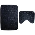 thumbnail image 2 of Juego de 2 alfombrillas de baño con soporte antideslizante, alfombrillas de baño de espuma viscoelástica transpirables, alfombrilla de baño absorbente de agua suave y agradable, soporte antideslizante Xemadio LL-0823, 2 of 4