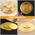 thumbnail image 3 of LOLIPPYY 10Pcs Golden Mousse Cake Boards Yellow Round Elegant Cake Card For Cake Presentation, 3 of 8