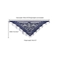 thumbnail image 3 of Chales y envolturas INSPIRAR CHIC para vestidos de noche, bufandas triangulares de encaje con flecos y borlas para mujeres en bodas y fiestas formales 74.8x28.3" Azul oscuro, 3 of 5