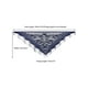 thumbnail image 3 of Chales y envolturas INSPIRAR CHIC para vestidos de noche, bufandas triangulares de encaje con flecos y borlas para mujeres en bodas y fiestas formales 74.8x28.3" Azul oscuro, 3 of 5