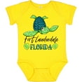 thumbnail image 3 of Inktastic Fort Lauderdale, Florida Happy Sea Turtle Boys or Girls Baby Bodysuit, 3 of 5