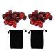 thumbnail image 1 of 48PCS 6 Sided Dices Black and Red Plastic Waterproof Table Game Dice Set for Party Bars Club, 1 of 4