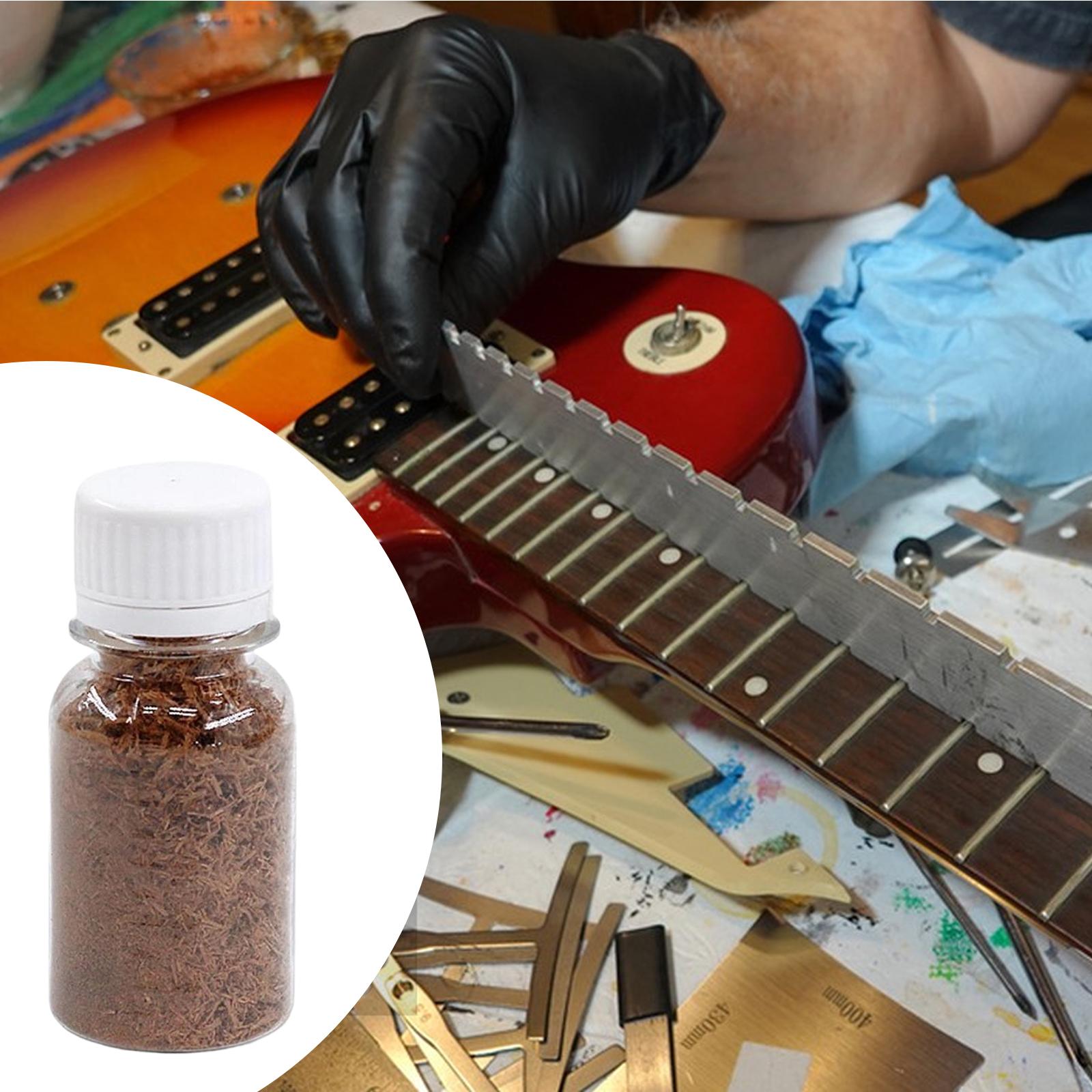 Wood Powder Bridge Fingerboard Repair Accessory Fretboard Crack Filling Material 30g Bottle for Luthiers and Musicians
