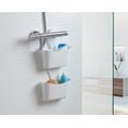 thumbnail image 4 of Gray Shower basket with hook Dimensions: 25 x 9 x 28 cm suspension, Polypropylene, Multifunctional basket, 4 of 4