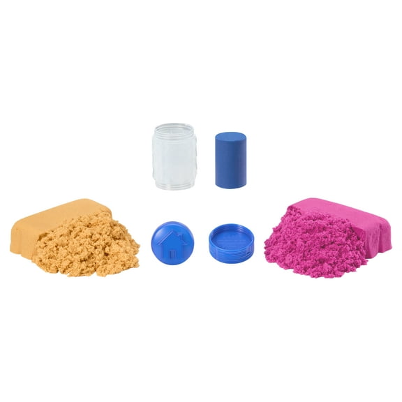 Wonder Factory Sand Bag with Never Dry Dough- Orange   Red Sand with Blue Dough – Never Dries Out, Gluten Free, Smells Great