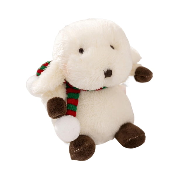 Mini muñeca de juguete de dibujos animados de peluche suave, decoración, regalo para festivales, dormitorio y vacaciones. Oveja