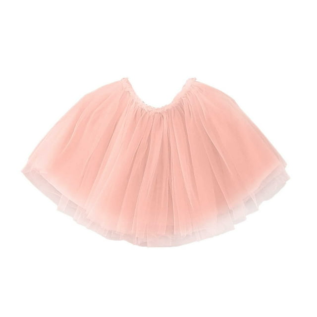 Toimothcn Robe pour Fillettes Décontractée Couleur Unie Jupe en Tulle Douce Respirante Jupe de Danse d'Été Confortable Robe d'Été pour Filles