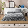 thumbnail image 6 of Cooling Blankets for Hot Sleepers - Summer Blanket Thin Lightweight Breathable Soft Double Side Enhanced Cooling for Bed Couch Sofa, Keep Cool for Night Sweats (Grey, 60 x 80 inches), 6 of 8