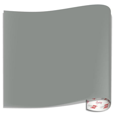 Basic Grey 12x12 Inch Paper - Oracal 651 Glossy Vinyl Sheets - Middle Grey