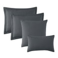 thumbnail image 3 of Clara Clark Ensemble de Courtepointe 5 Pcs, Couvre-Lit Tissage Ellipse Style Moderne, Gris, Très Grand Lit, 3 of 4