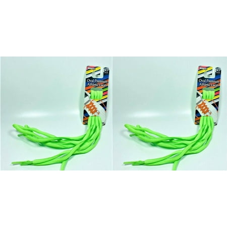 

LOT OF 2 Allary Oval Premium Athletic Laces 45 in. GREEN