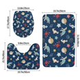 Bathroom Rugs Sets 3 Piece Sea creatures Absorbent Bathroom Mat Rugs