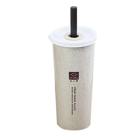 

Bathroom HOT Travel Office Coffee Tea Student Straws Water Bottle Cups Straw Wheat Cup Decor Rugs Towels Accessories
