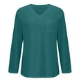 thumbnail image 5 of ZJXFGS Shirts for Women Dressy Casual Thermal Shirts for Women Plus Size Women Blouses Women Tops Blouses for Women Casual Fall Women Blouses Cowl Neck Tops for Women Green XL, 5 of 9