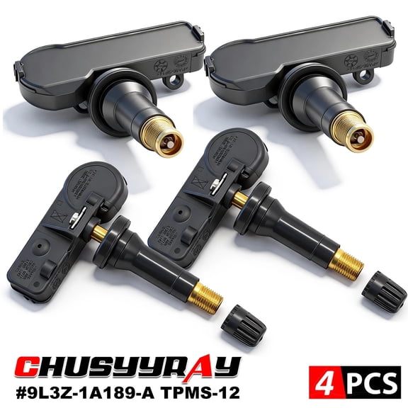 CHUSYYRAY Car Tire Pressure Monitoring Sensor 9L3Z-1A189-A TPMS-12 315MHz for Ford Explorer 2011-2015 4Pcs