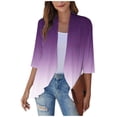 thumbnail image 1 of DPTALR Chemisier Cardigan à Manches 3/4 Femme, 1 of 5