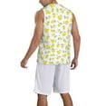 thumbnail image 2 of Sikiie Yellow Lemon Leaves Basketball Jersey Reversible Men's Mesh Athletic Sports Shirts Training Practice S-4XLMedium, 2 of 6