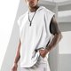 thumbnail image 2 of Top Abrigo Hombres de Moda de Color Sólido sin Mangas con Capucha, Versátil Fitness Ocio Nylon Spandex, 2 of 3