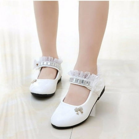 

Hunpta Girls Princess Shoes Children Girl Fashion Princess Flower Rhinestone Dance Toddler Sandals Shoes
