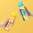 thumbnail image 6 of 650ml Outdoor Travel Multi-color Transparent Large Capacity Plastic Water Cup Water Bottle BLUE, 6 of 8
