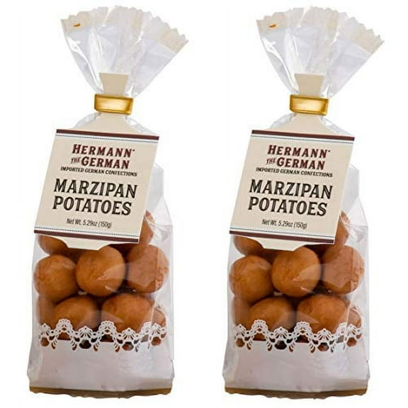 Hermann the German Marzipan Potatoes Imported Confections - 5.29 Ounce Bag / 150 grams (Pack of 2)