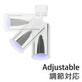 thumbnail image 4 of FSLiving H Type Track Lighting, Silver Ceiling Spotlighting Remote Control with Color Changing RGB Tunable White GU10 Smart Bulb Mini Lights H Track Mounted for Kitchen Shopwindow Disco Ball, 4 of 9