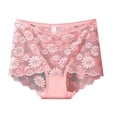 thumbnail image 2 of Cotton Thong Underwear for Women Womens Thin Breathable Mesh Lace Briefs Cropping Hip Lifting Low Waist Underwear Underwear Women Pack Seamless XL, 2 of 3