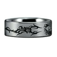 thumbnail image 3 of Horse on Fire Tungsten Carbide Ring, 3 of 5