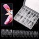 thumbnail image 3 of 120 piezas/caja de moldes reutilizables para uñas, moldes para uñas de gel UV, extensiones de uñas, puntas transparentes de cobertura completa, forma de diamante, uñas postizas, 12 tamaños, 3 of 8