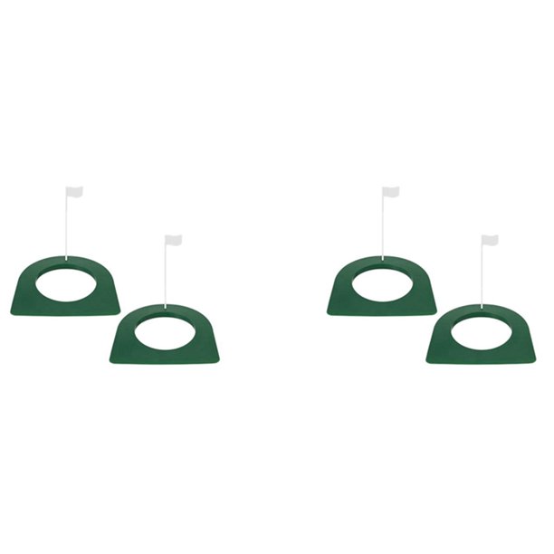 4 Piezas Copa de Golf Y Bandera Ayudas para Practicar El Agujero de Golf con Bandera para Estera de Entrenamiento de Putt de Golf
