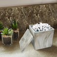 thumbnail image 2 of Nusteel RES566-1H Stone Hedge Resin Cotton Swab & Cotton Container, 2 of 3