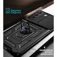 thumbnail image 6 of Compatible with Samsung Galaxy S21 Case with Sliding Camera Lens Cover and Ring Kickstand Heavy Duty Military Grade Rugged Protection Shockproof Back Phone Cover for Samsung Galaxy S21, Rosegold, 6 of 9